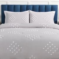 Lake 3-Piece King Comforter Set - Grey 