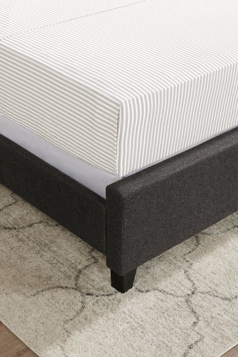 Striped 4-Piece Queen Cotton Sheet Set - Light Grey