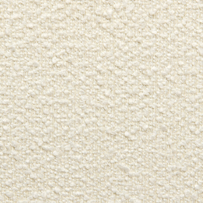 Luna Upholstered Wingback Bed in White Fabric - Queen Size