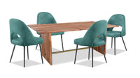 Malta 5-Piece Dining Package - Aqua 