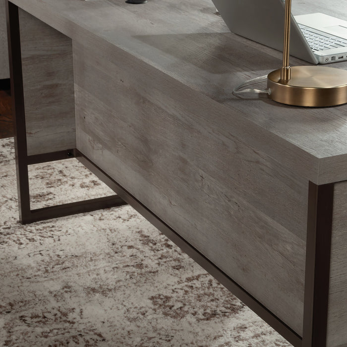 Manhattan Gate 65.98\" Commercial Grade Executive Office Desk with 4-Drawers - Mystic Oak