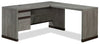 Manhattan Gate 65.98\" Commercial Grade L-Shaped Office Desk with 2-Drawers - Mystic Oak