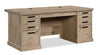 Mason Peak 71.10\" Commercial Grade Executive Office Desk with 6-Drawers - Prime Oak