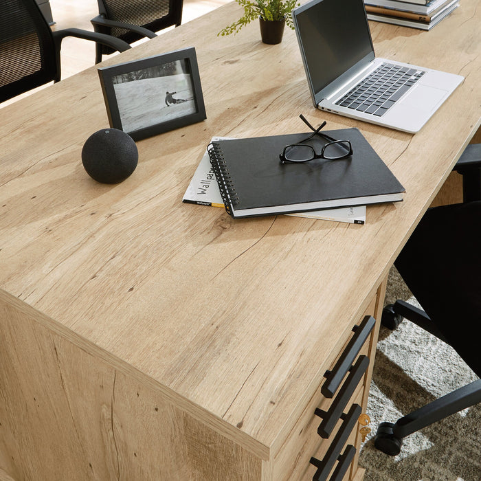 Mason Peak 71.10\" Commercial Grade Executive Office Desk with 6-Drawers - Prime Oak