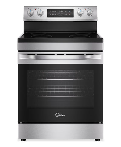 Midea 30" 6.3 Cu. Ft. Electric Range - MER30B14ASTC  | Cuisinière électrique Midea de 30 po et à capacité de 6,3 pi3 - MER30B14ASTC  | MER30STC
