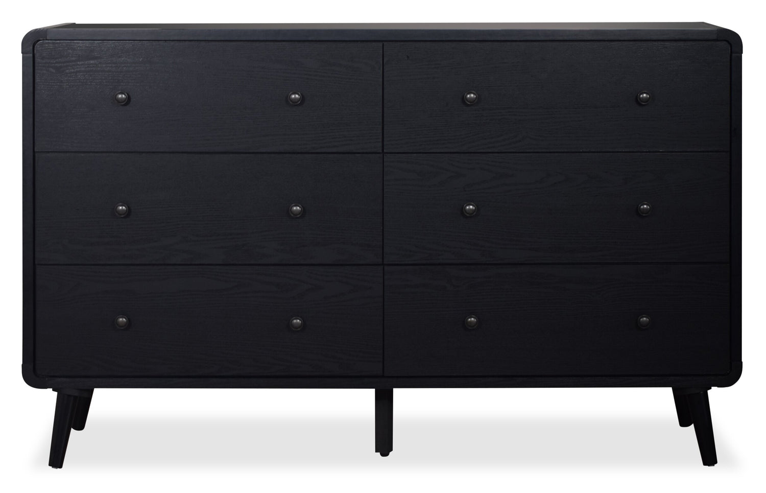 black mcm dresser Solid Mahogany dresser by Century Furniture refinished in a black stain . . . Available #mcm #blackfurniture #furniturerefinishing #designinspiration #design