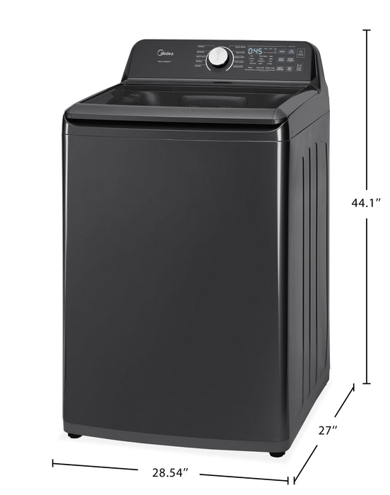 Midea 5.2 Cu. Ft. Top Load Impeller Washer – Black - MLTW52M2BGG