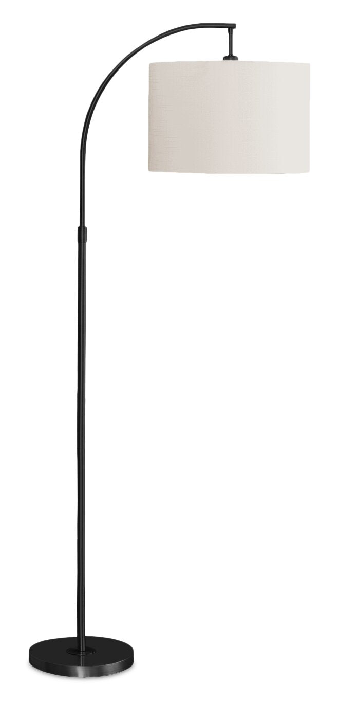 65" Black Metal Arc Floor Lamp - The Brick
