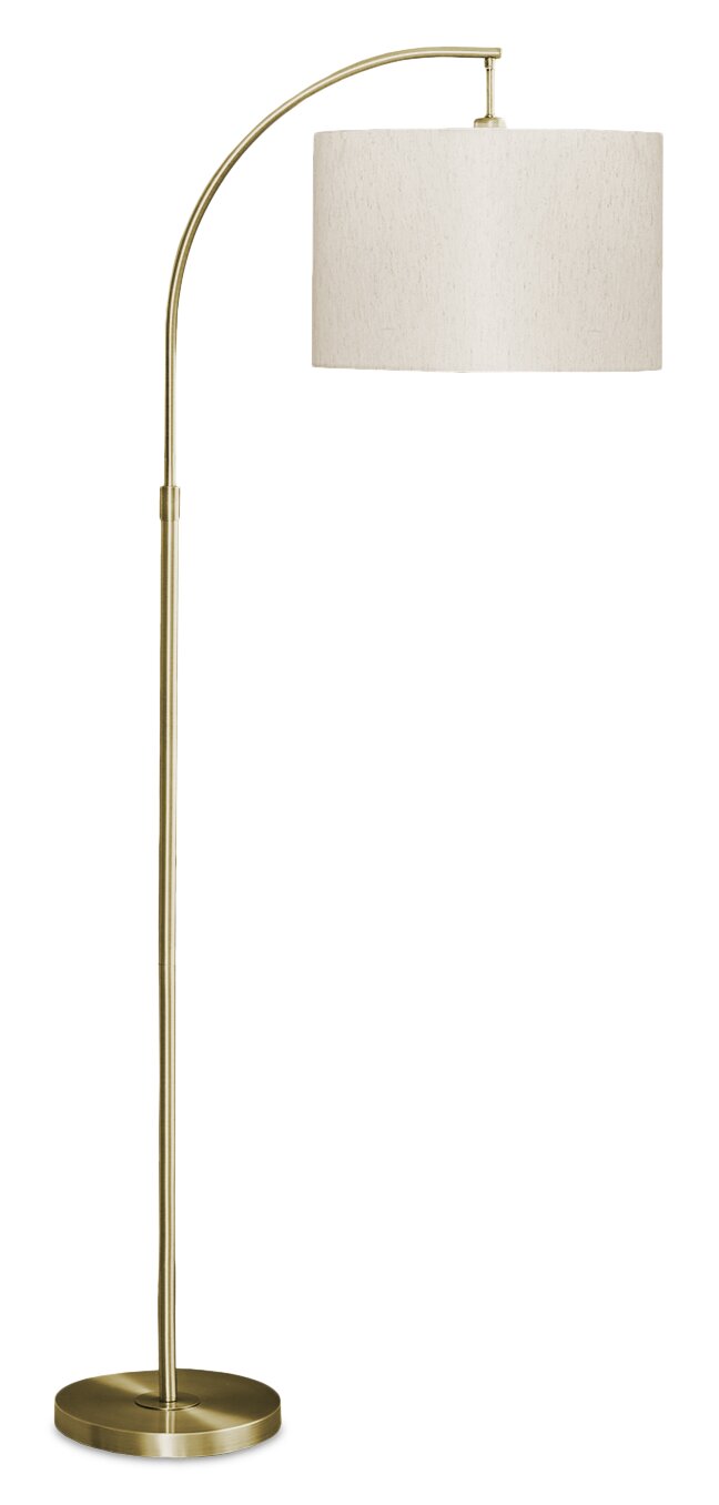 65" Brass Metal Arc Floor Lamp - The Brick
