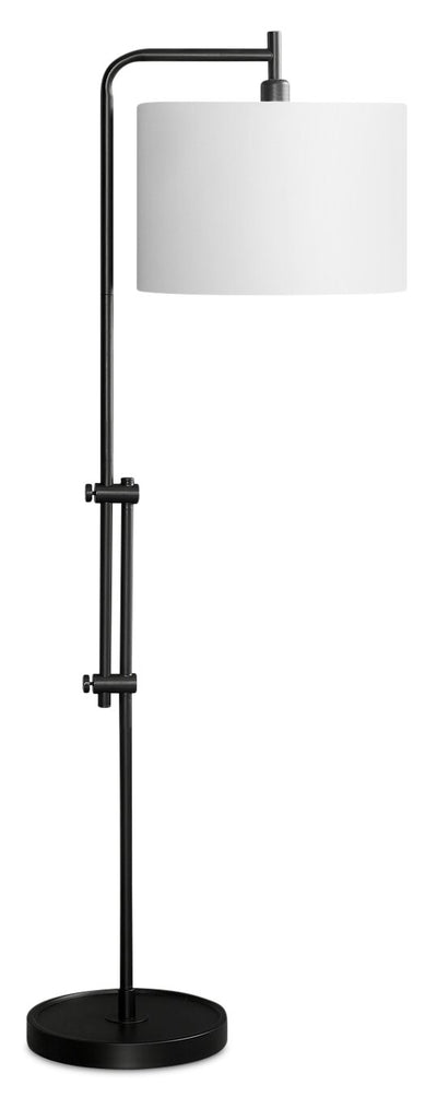 63" Black Metal Floor Lamp|Lampe à pied de 63 po en métal noir