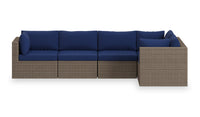 Naples 5-Piece Patio Set - Blue