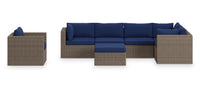 Naples 7-Piece Patio Set - Blue