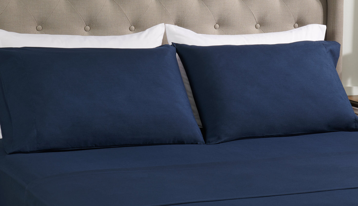 Masterguard Padding Masterguard® Ultra Advanced 4-Piece Full Sheet Set - Navy - The Brick