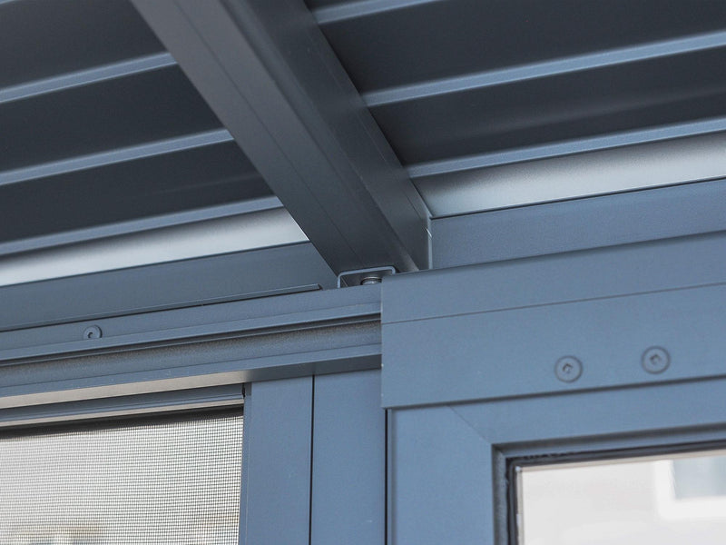 Gazebo Penguin Florence - Wall Mounted Solarium 8x12 Metal Roof