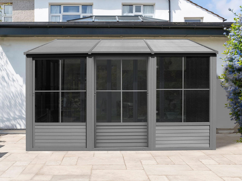 Gazebo Penguin Florence - Wall Mounted Solarium 8x12 Metal Roof