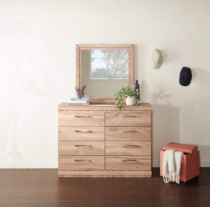 Oakley Bedroom Dresser Mirror, Made in Canada - Natural