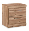 ["Oakley Bedside 2-Drawer Nightstand, 21\"W x 22\"H, Made in Canada - Natural"]