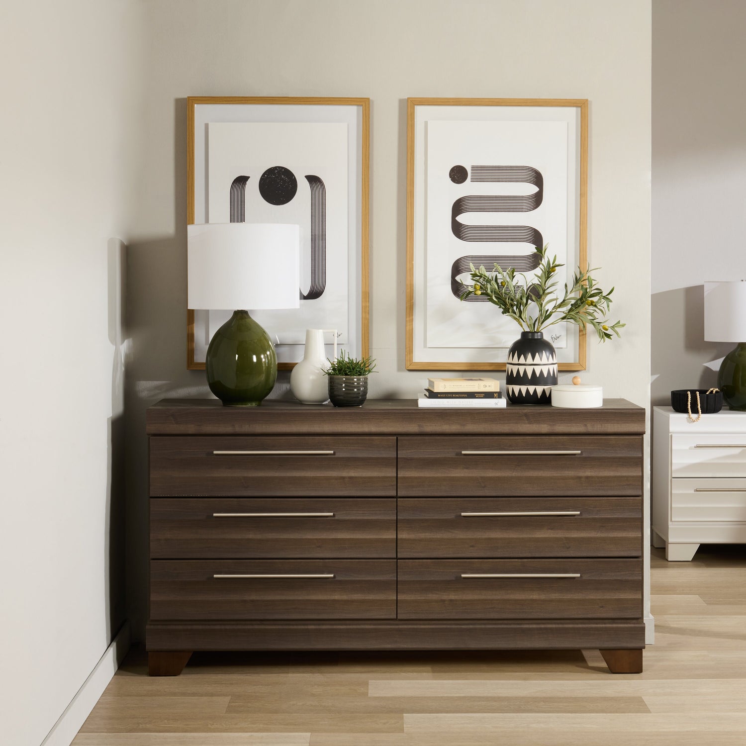 Olivia Bedroom 6-Drawer Dresser, 61.3"W x 32.8"H, Made in Canada - ... - The Brick Olivia Bedroom 6-Drawer Dresser, 61.3"W x 32.8"H, Made in Canada - ... - The Brick