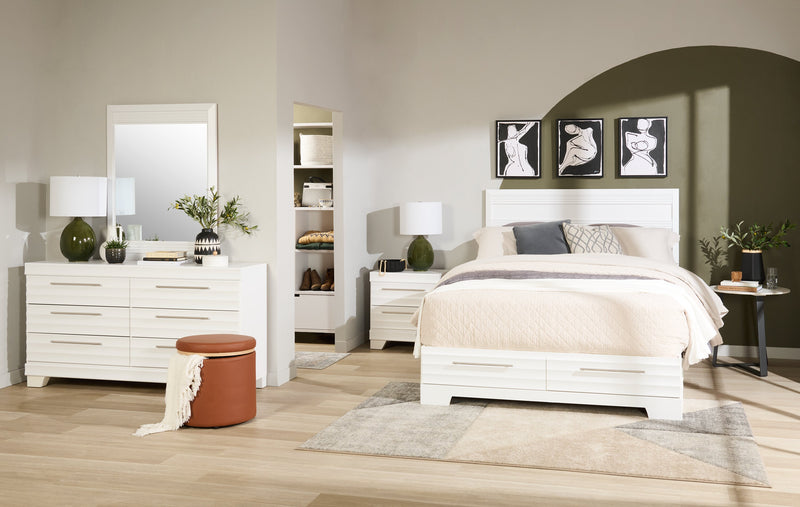 Olivia Bedroom Dresser Mirror, Made in Canada - White