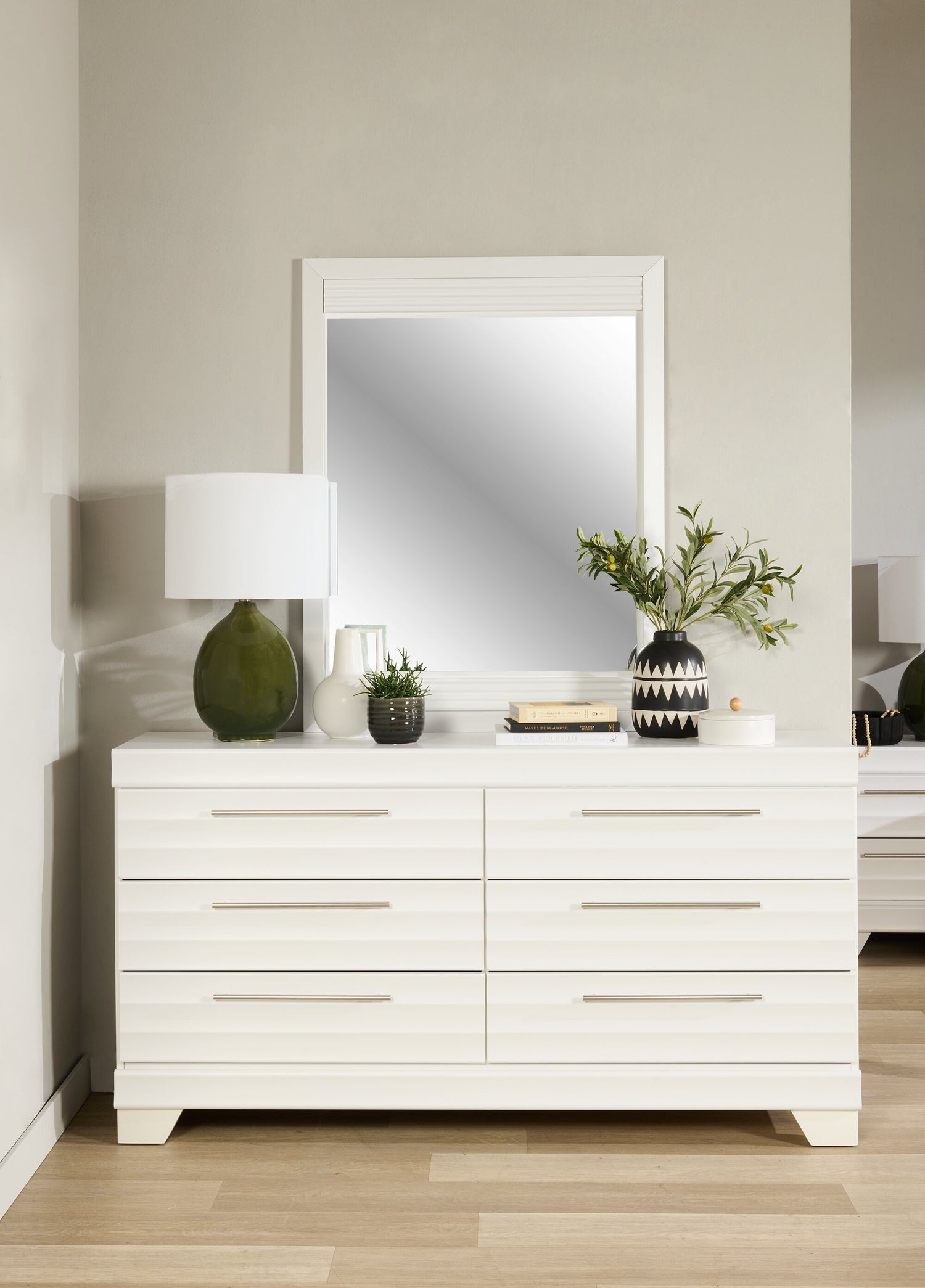 bedroom dresser mirrors Olivia Bedroom Dresser Mirror, Made in Canada - White