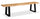 ["Oskar Dining Bench, Acacia Wood & Metal, 70##PACKAGEDETAILSquot;W - Natural & Black"]