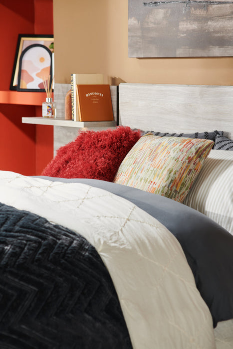 Striped 4-Piece Queen Cotton Sheet Set - Light Grey