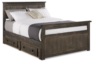 Piper Two-Drawer Full Storage Bed