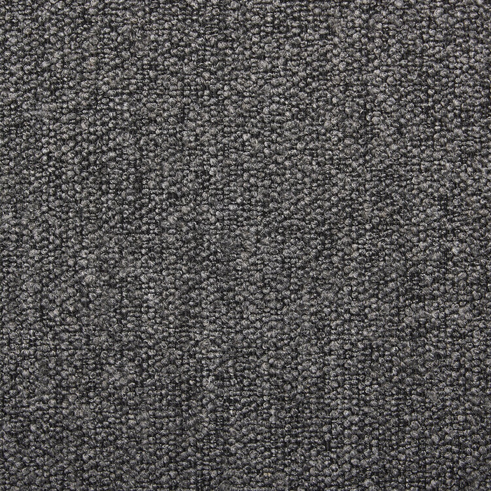 Kort & Co. Rain Upholstered Platform Bed in Charcoal Fabric, Tufted - Queen Size