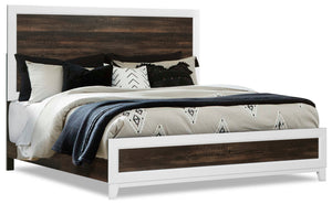 Remi King Bed - White | Très grand lit Remi - blanc | REMIWKBD