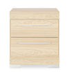 ["Riley Bedside 2-Drawer Nightstand, 21\"W x 24\"H, Made in Canada - Natural"]