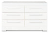 ["Riley Bedroom 6-Drawer Dresser, 49\"W x 31\"H, Made in Canada - White"]