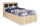 ["Riley Mates Bed with Bookcase Headboard Set for Kids, Made in Canada, Natural - Twin Size"]