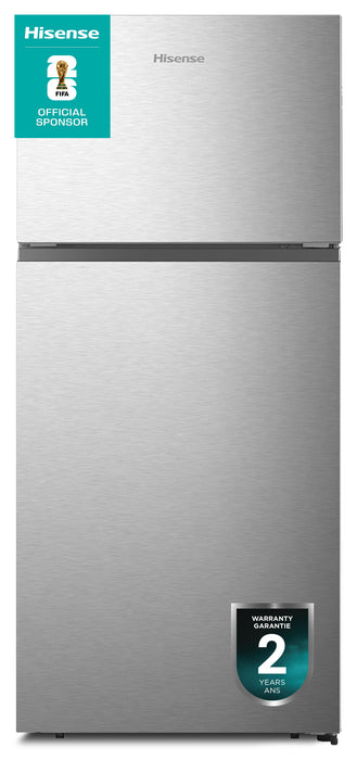 Hisense 29.7\" 18 Cu. Ft. Top-Mount Refrigerator - Silver - RT18A2FSD