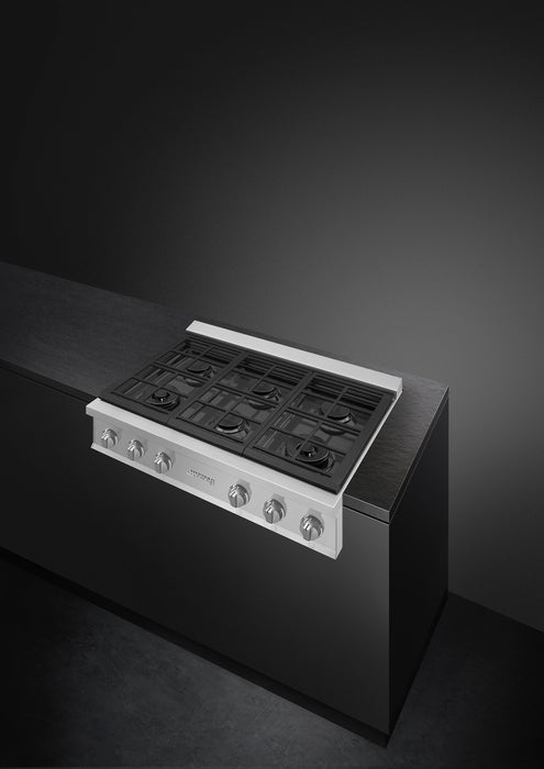 Smeg Portofino 36\" Gas Rangetop - RTU366GX