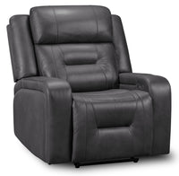 Ryker Leath-Aire Power Recliner - Grey 