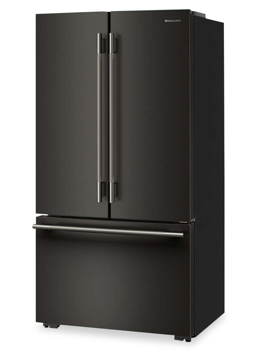 KitchenAid Counter-Depth French Door Refrigerator with Internal Water Dispenser – Black Ore - KRFC336SBE