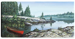Red Boat Canvas Artwork – 24