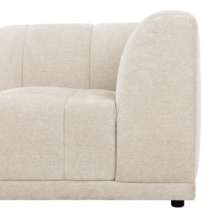 Oaklyn Modular 109\" Fabric Sofa with Tufted Seat Cushions - Beige