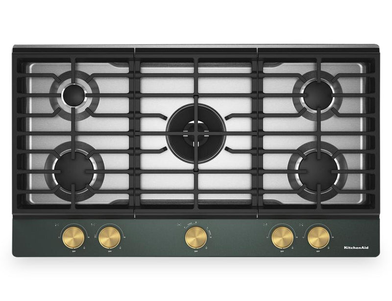 KitchenAid Gas-on-Metal Cooktop with Integrated Wok Grate - Juniper - KCGK736SJP
