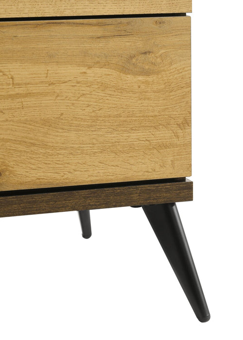 Silas Bedroom 6-Drawer Dresser, 64\"W x 33.4\"H - Rustic Brown