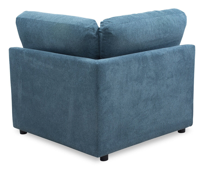 Voyage Modular Fabric Corner Chair with Removable Back Cushions – Blue