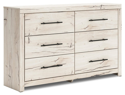 Derekson Bedroom 6-Drawer Dresser, 58.7"W x 36.5"H - Rustic White | Commode de chambre à coucher Derekson de 58,7 po (L) x 36,5 po (H) à 6 tiroirs - blanc rustique