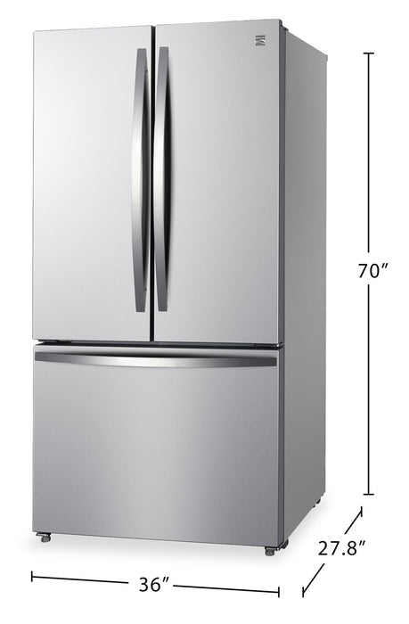 Kenmore 36\" 20.3 Cu. Ft French Door Refrigerator – Fingerprint Resistant Stainless Steel - KKFDR36x20.3-SS 