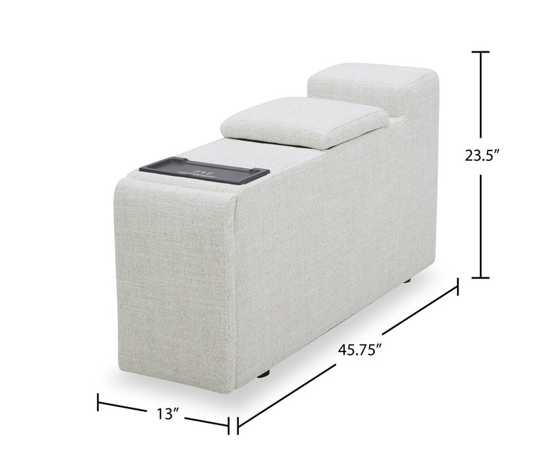 Sky Modular 13\" Fabric Storage Console with USB Port - Nathan Wheat