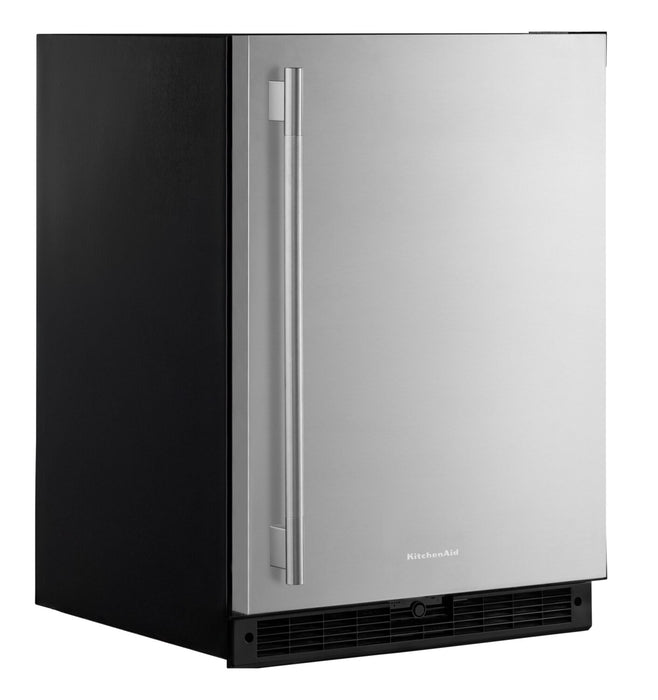 KitchenAid 24\" 5 Cu. Ft. Undercounter Refrigerator – Stainless Steel - KURR124SSB