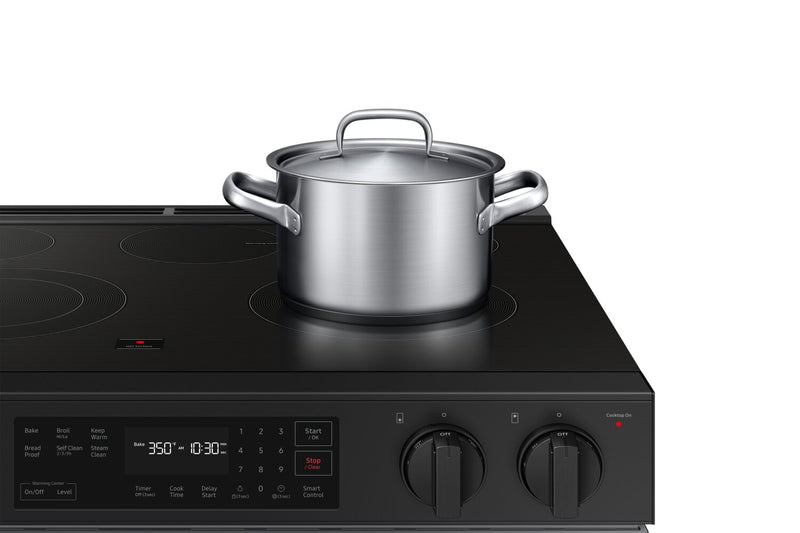 Samsung 6.3 Cu. Ft. Smart Electric Slide In Range with Voice Control  - Stainless Steel - NSE6DG8100SRAC
