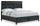 ["Casa Panel Bed with Headboard & Frame, Wood, Black - King Size"]