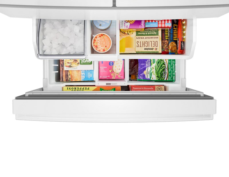 Whirlpool 36\" 30 Cu. Ft. French Door Refrigerator – White - WRMF3336SW