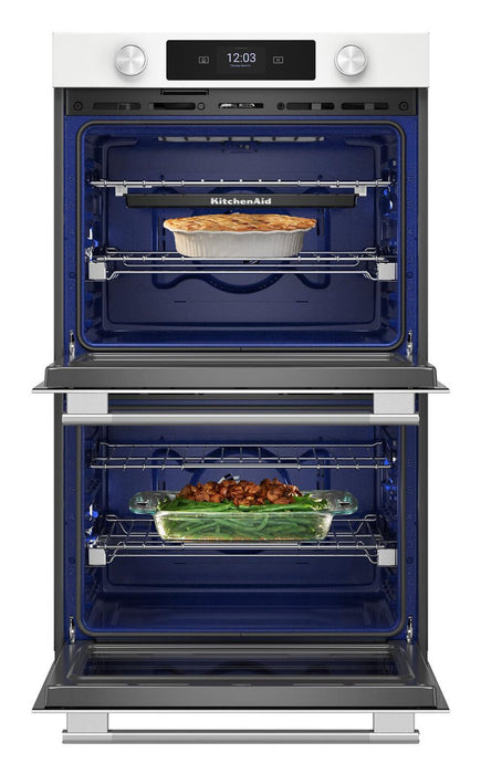 KitchenAid 30\" Smart Electric Double Wall Oven - White - KOED730SWH