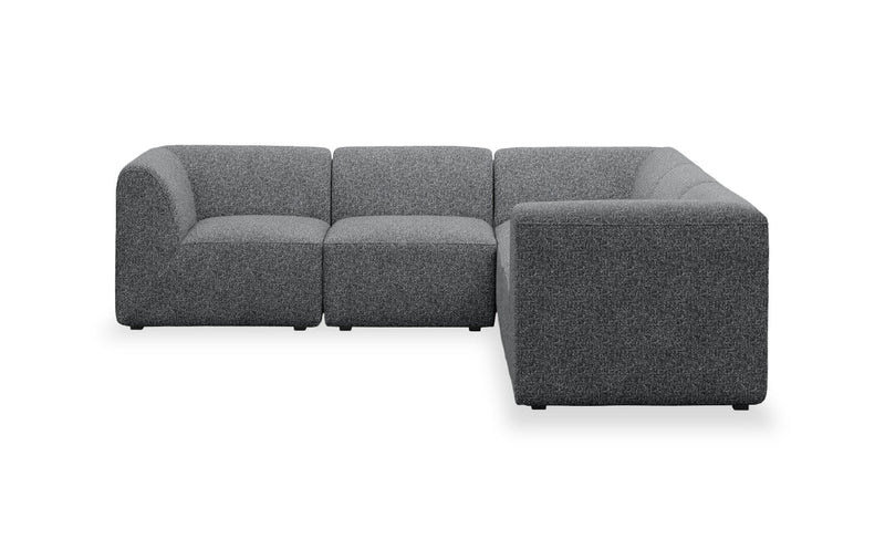 Natalia 5-Piece Fabric Sectional - Grey